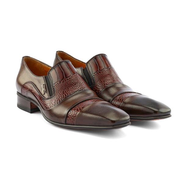 Leather Slip On - Brown