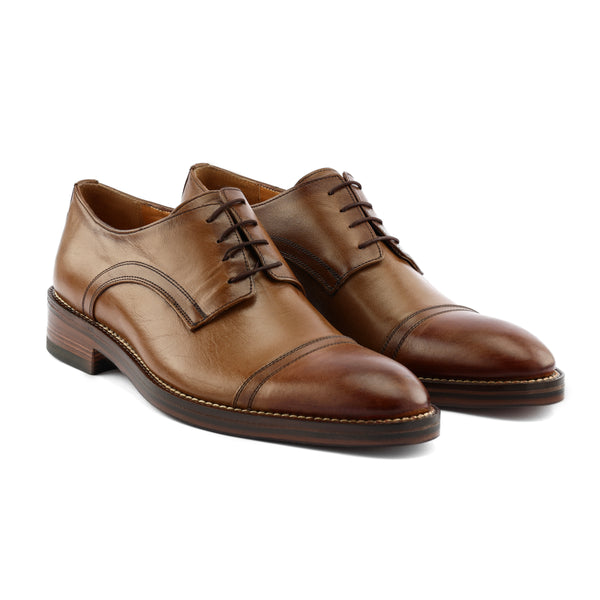 Leather Cap Toe Lace up - Havan