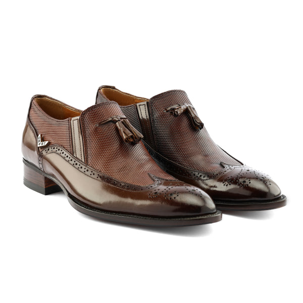 Leather Slip On - Hazel
