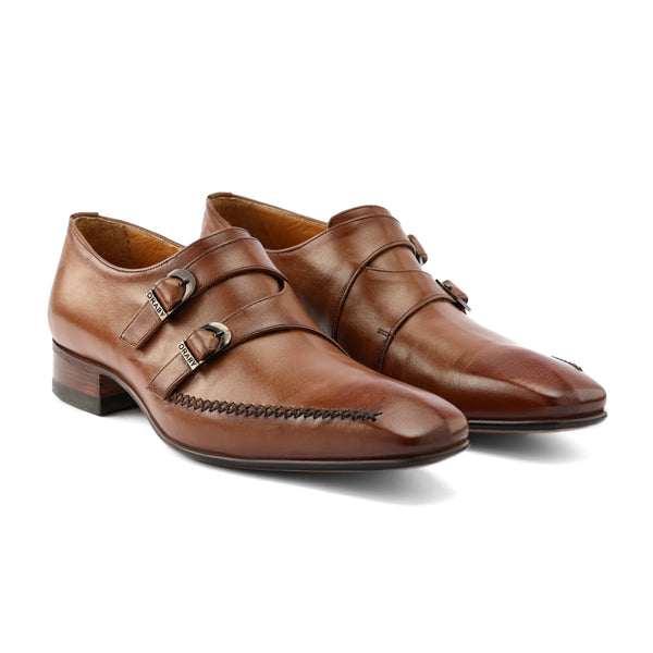 Leather Double Monk Strap - Havan