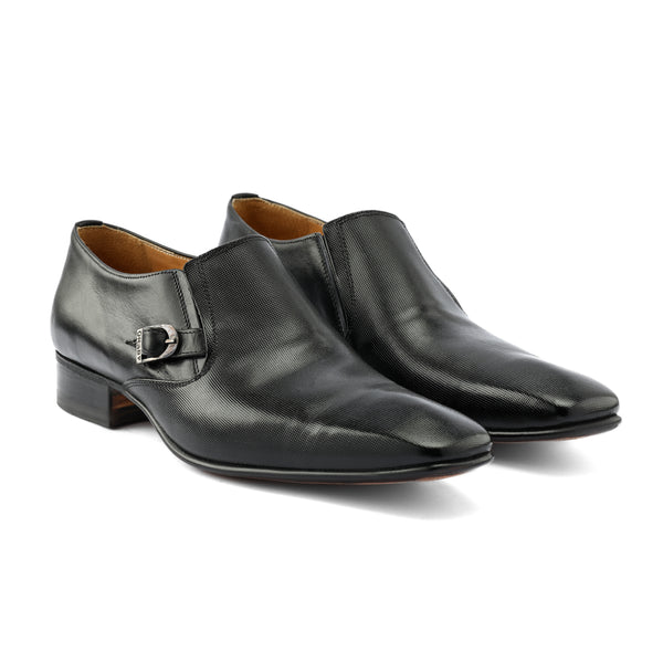 Leather Slip On - Black 