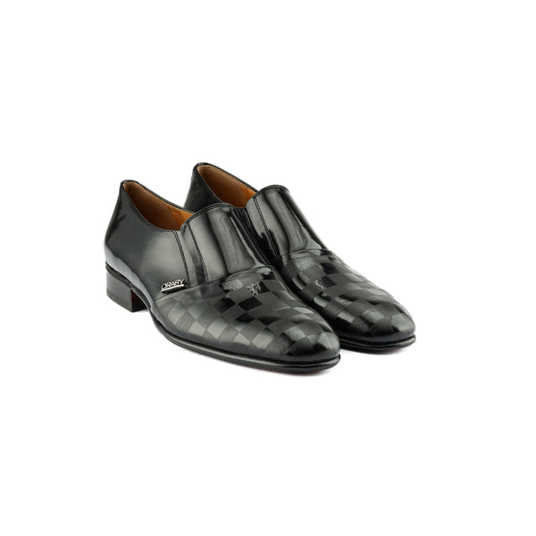 Leather Slip On - Black