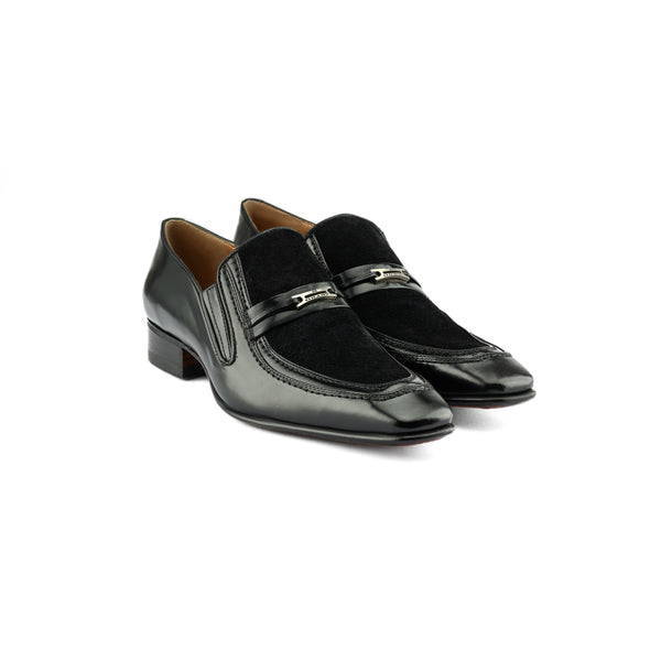 Leather Slip On - Black 