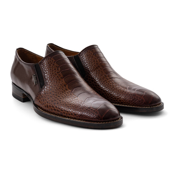 Leather Slip On - Brown